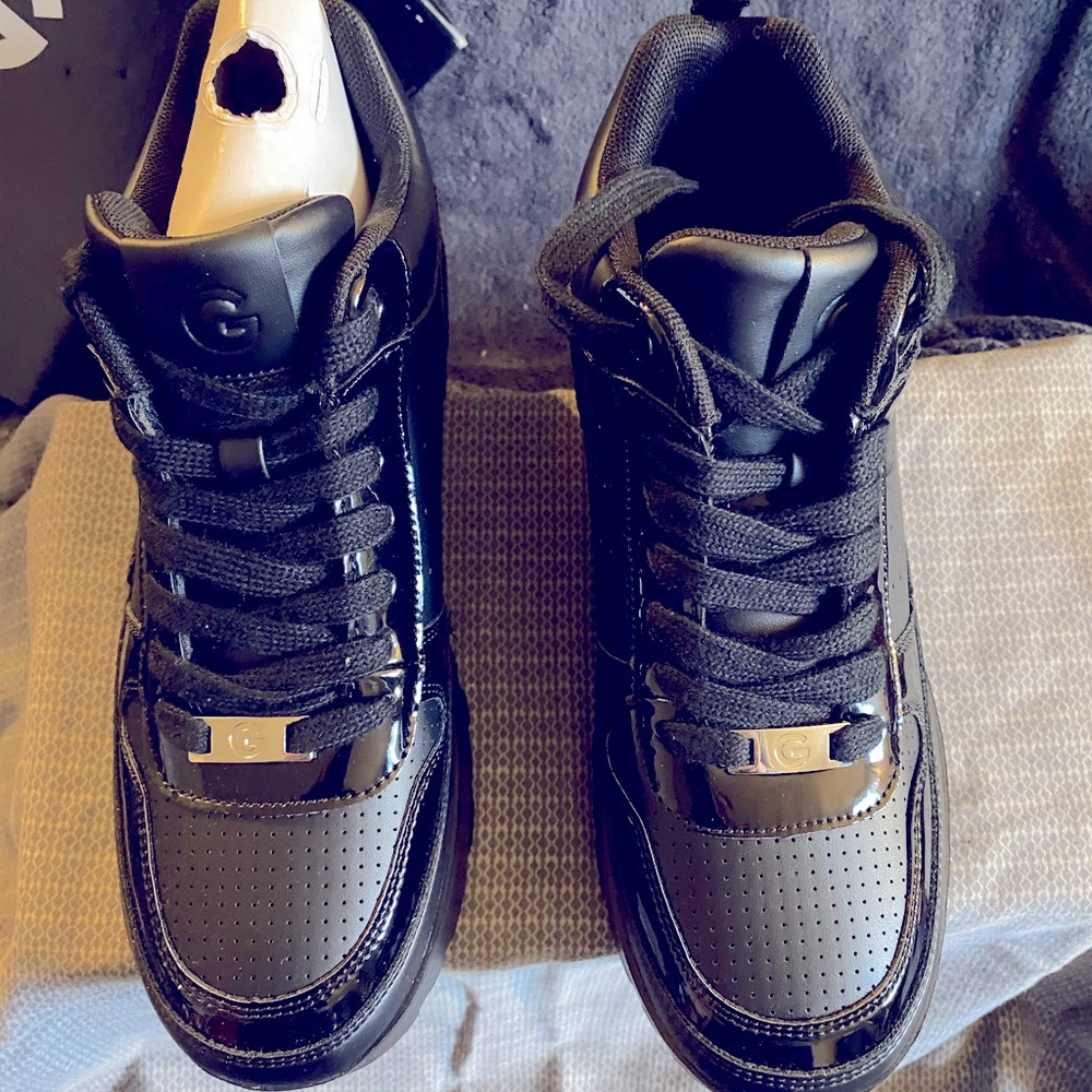 GBG Los Angeles black high top sneakers; Size 8.5